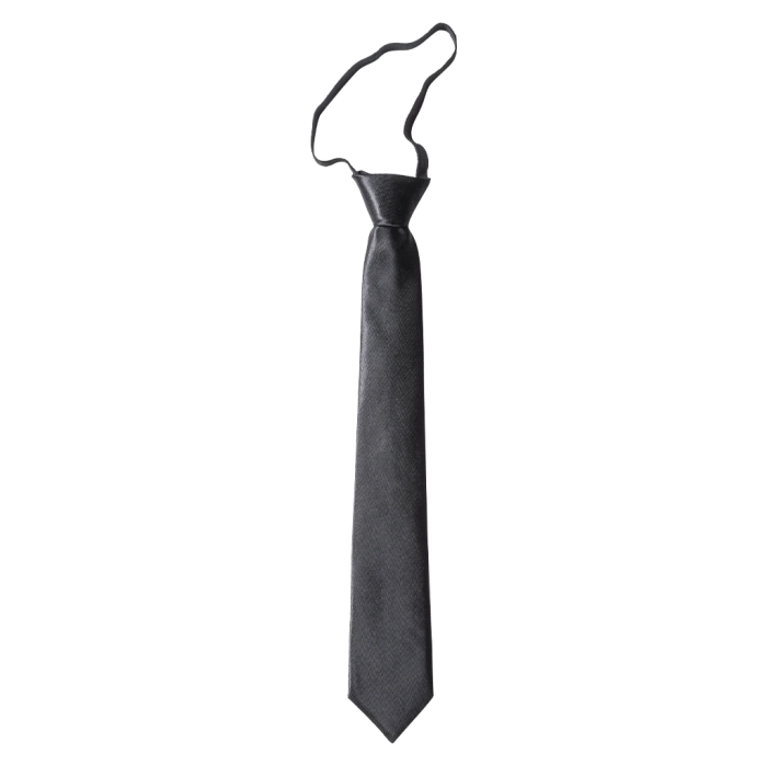 Παιδική γραβάτα για αγόρια Saten Μαύρο με λαστιχάκι αγορίστικη για καλό ντύσιμο online
