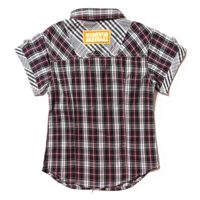 Παιδικό πουκάμισο Mall Kids Big μπορντό Επώνυμα παιδικά ρούχα Online αγορίστικα καρό μοντέρνα χρονών πλάτη