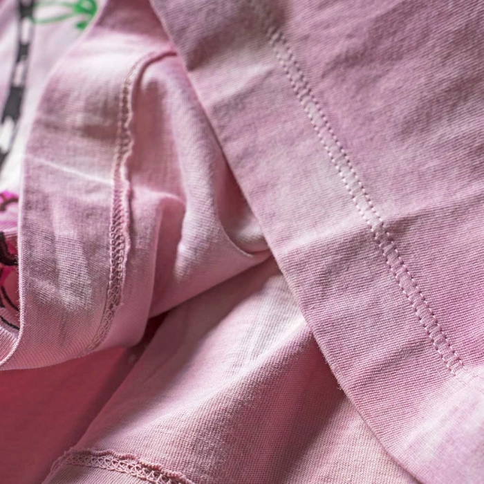 Παιδικό φόρεμα Desigual για κορίτσια Valendina ροζ κοριτσίστικα καλοκαιρινά επώνυμα άνετα για βόλτα ποιοτικά ετών χρονών σχέδιο φόδρα