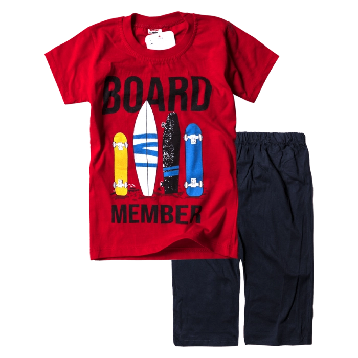 Παιδικό σετ για αγόρια Board κόκκινο αγορίστικο άνετο καθημερινό οικονομικό φτηνό για το σχολείο αθλητικό ετών