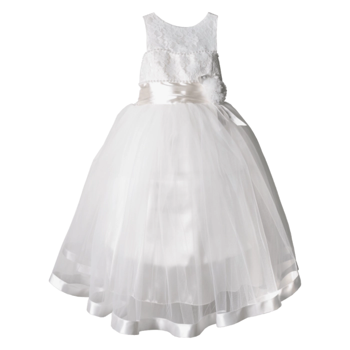 Παιδικό φόρμεα για κορίτσια Monterey άσπρο ακριβά φορέματα για γάμο βάφτιση εκκλησία αμπιγιέ καλά για κορίτσια ετών online