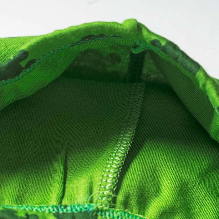 Βρεφικό σετ για αγόρια Frog πράσινο αγορίστικα για νεογέννητα άνετα καθημερινά οικονομικά με σκούφι για μωρά μηνών 1