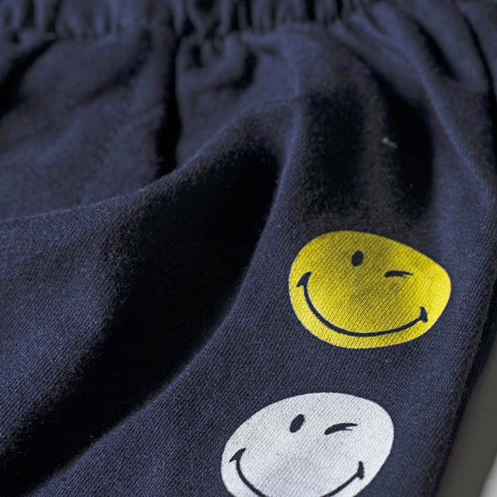 Βρεφικό σετ για αγόρια Smiley μπλε αγορίστικο εποχιακό μοντέρνο οικονομικό με σχέδια οικονομικά αμάνικο για βόλτα emoji