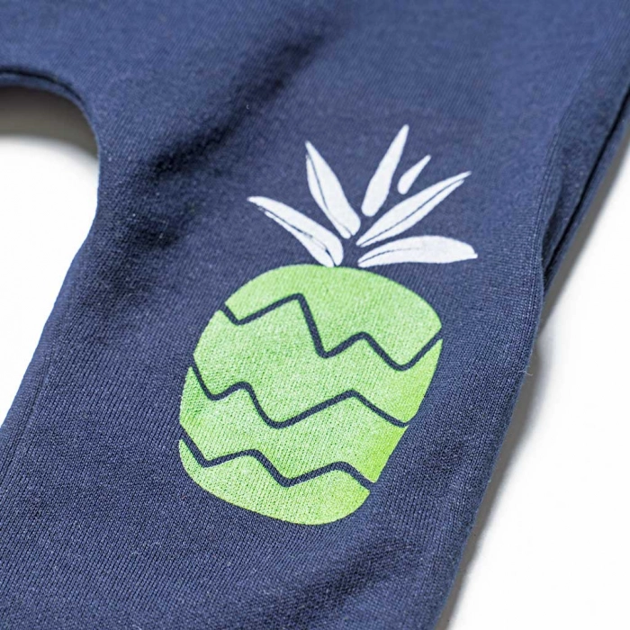 Βρεφικό σετ φόρμας για αγόρια Pineapple πράσινο αγορίστικο μοντέρνο με κουκούλα με ζακέτα μηνών αθλιτικό ελαστικό 7