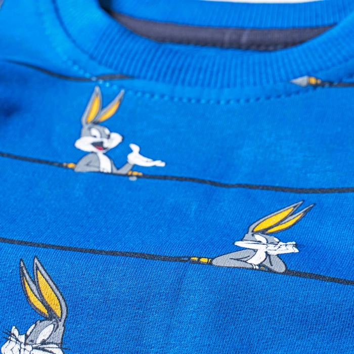 Παιδικό σετ φόρμας για αγόρια Bunny Μπλε καθημερινό οικονομικό αγορίστικο για το σχολείο online 5