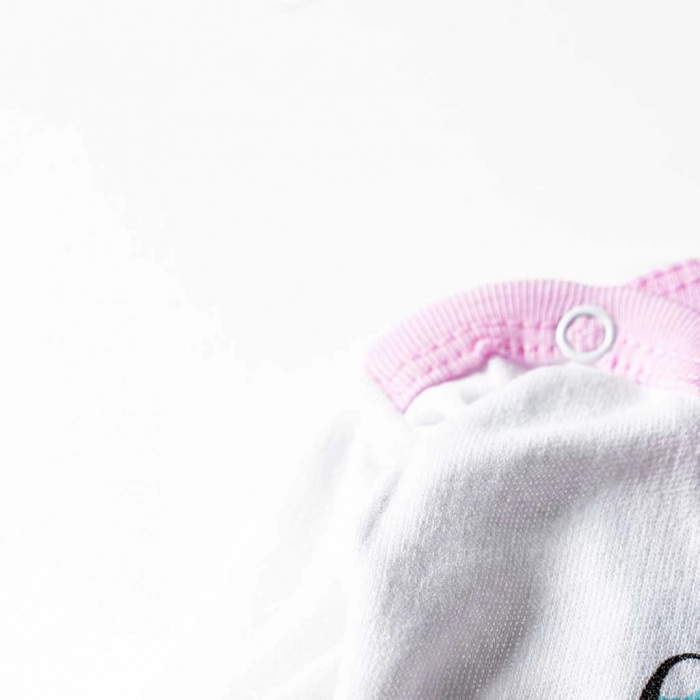 Βρεφικό ζιπουνάκι για αγόρια Cute Mini Άσπρο καθημερινό κοριτσίστικο χαριτωμένο online κουμπι