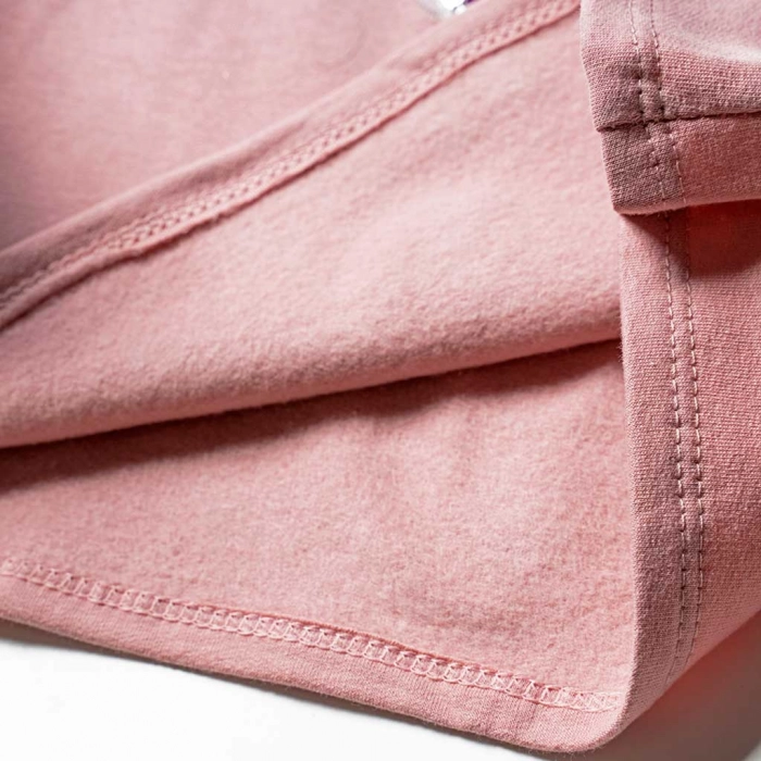 Παιδική μπλούζα Tik Tok για κορίτσια Heart ροζ κοριτσίστικη με παγιέτες επώνυμη με χνούδι ζεστή καθημερινά μοντέρνα 1