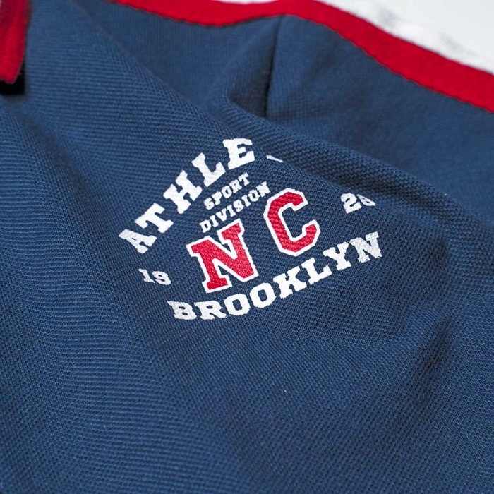 Παιδική Μπλούζα New College για αγόρια NC Brooklyn Mπλε αγορίστικη καθημερινή για βόλτα για το σχολείο online 2