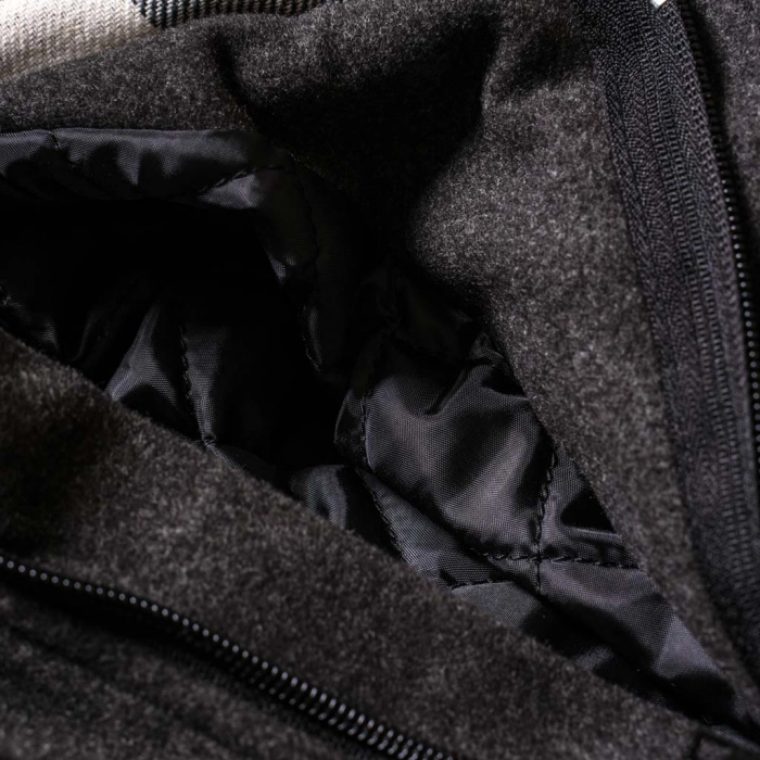 Παιδικό Παλτό για Αγόρια Fashion Project ανθρακί 1 5 αγορίστικο χειμωνιάτικο μοντγκόμερι στυλάτο με κουκούλα κεντρική 4