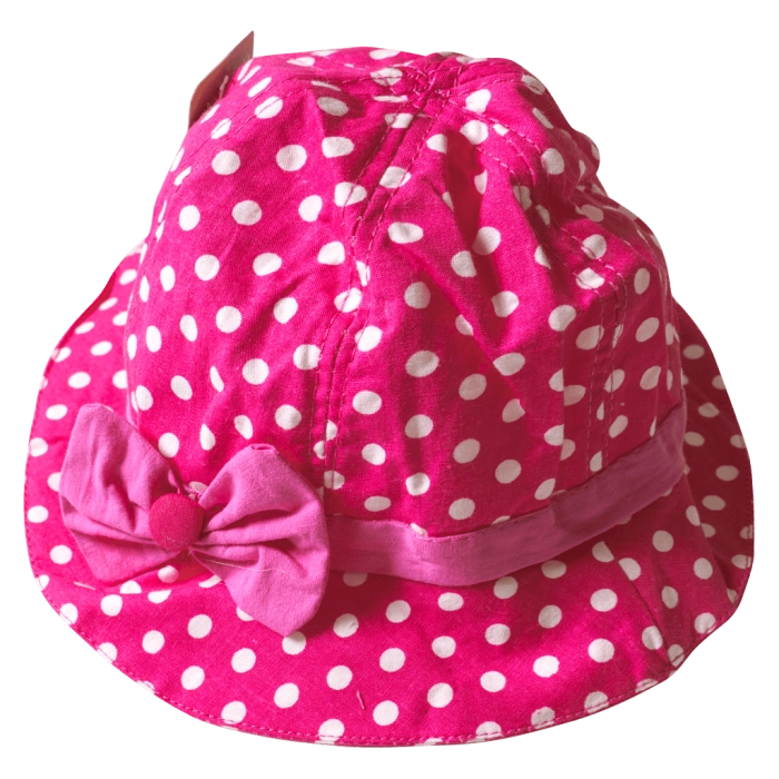 Παιδικό καπέλο για κορίτσια Φούξια Πουά