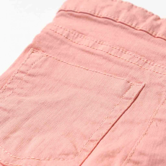 Παιδικό παντελόνι Minoti για κορίτσια Basic σομόν Επώνυμα παιδικά ρούχα online μακό καλοκαιρινά κοριτσίστικα ετών τσέπη