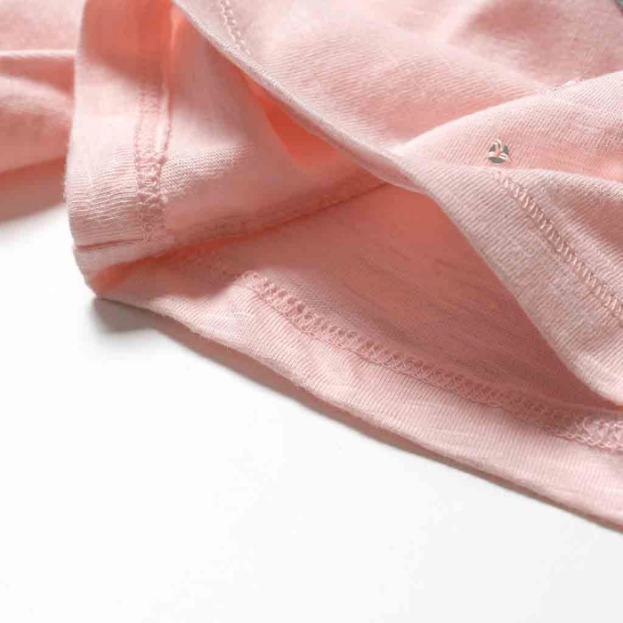 Παιδική μπλούζα MINOTI για κορίτσια Moon ροζ κοριτσίστικη οικονομική επώνυμα παιδικά ρούχα για ετών ύφασμα