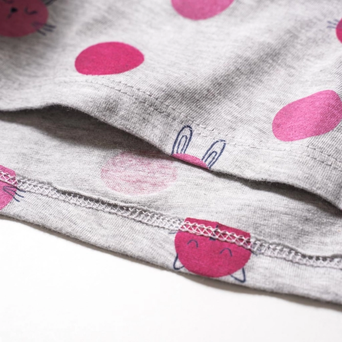 Βρεφική μπλούζα Minoti για κορίτσια Bunnies γκρι μοντέρνα επώνυμα παιδικά ρούχα online μηνών 1