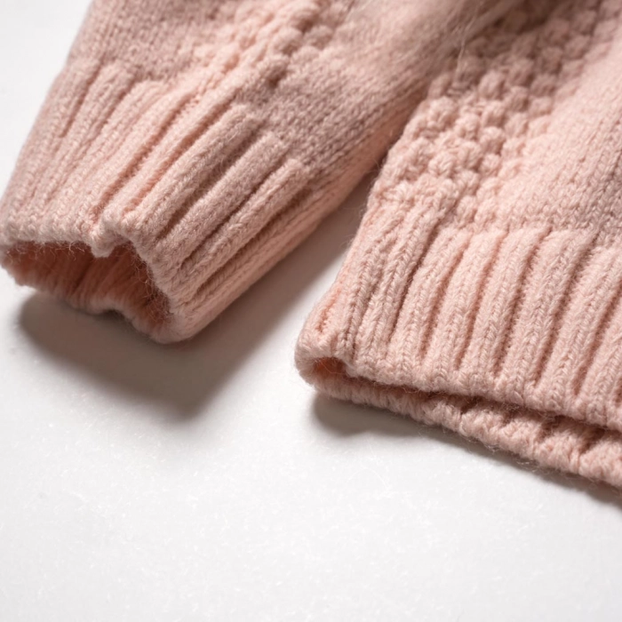 Παιδική μπλούζα για κορίτσια πουλόβερ Gracias ροζ πλεκτές μπλούζες κοριτσίστικες ζεστές μοντέρνες online 2