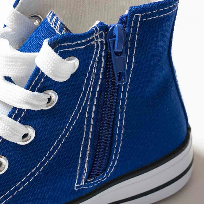 Παιδικά παπούτσια Stars για παιδικό After All μπλε οικονομικά παιδικά παπουτσάκια μοντέρνα αγορίστικα κοριτσίστικα νούμερο φερμουάρ
