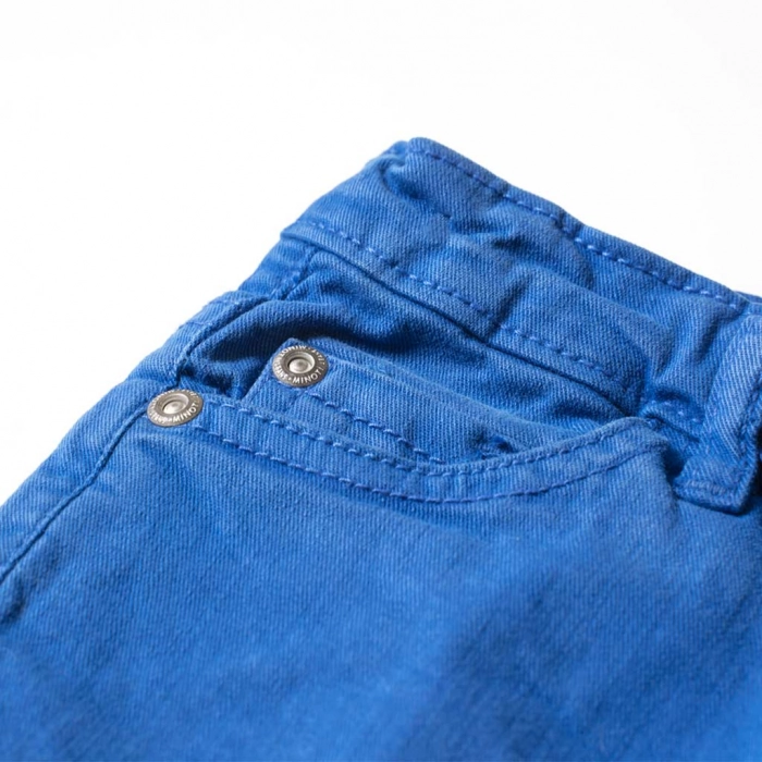 Παιδικό παντελόνι Minoti για αγόρια Twill μπλε επώνυμα παιδικά ρούχα οnline παντελόνια αγορίστικα ετών 2