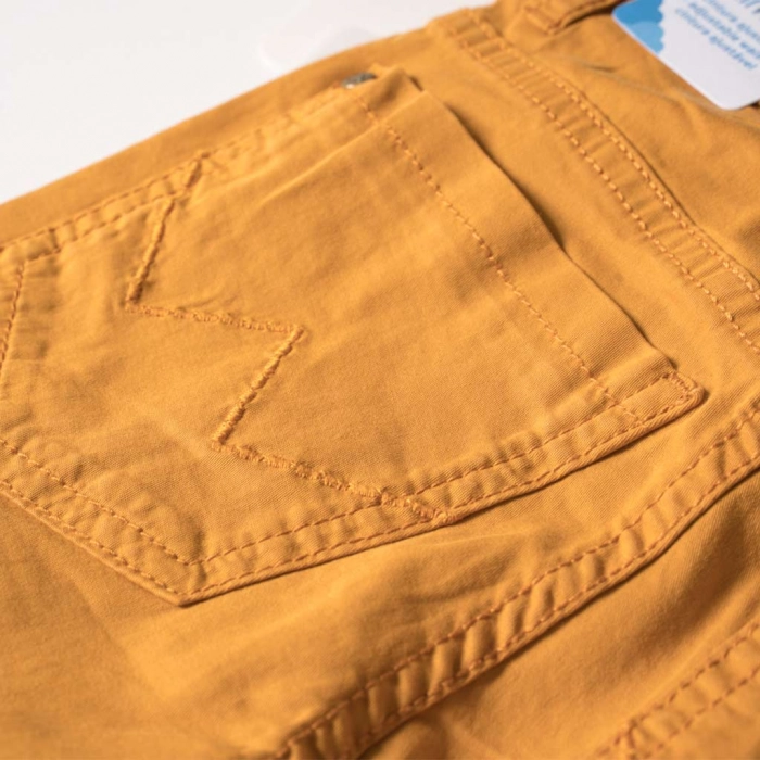 Παιδικό παντελόνι Mayoral για αγόρια Coconut κίτρινο μοντέρνα παιδικά ρούχα επώνυμα τζιν για αγόρια ετών online 1