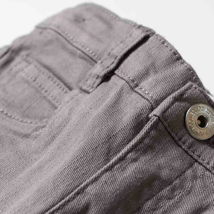 Παιδικό παντελόνι Minoti για αγόρια Pant γκρι επώνυμα παιδικό ρούχο αγορίστικο τζιν Jean μοντέρνο κουμπί