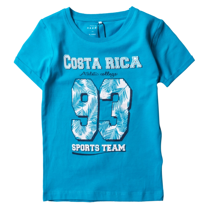 Παιδική μπλούζα Name It για αγόρια Costa Rica Γαλάζια