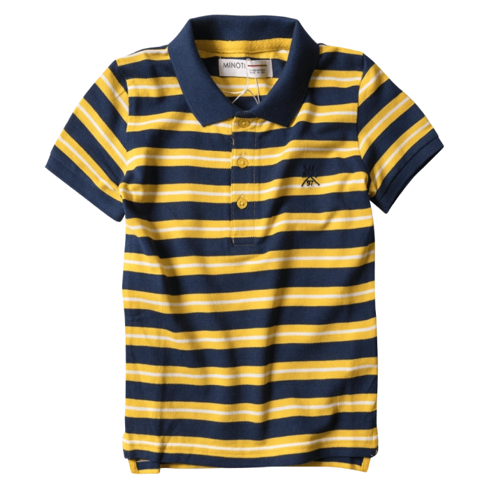 Παιδική μπλούζα Minoti για αγόρια stripped polo κίτρινο επώνυμες μπλούζες για αγόρια ετών online
