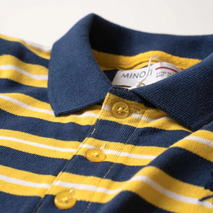 Παιδική μπλούζα Minoti για αγόρια stripped polo κίτρινο επώνυμες μπλούζες για αγόρια ετών online 4