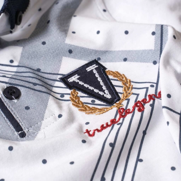 Παιδική μπλούζα για αγόρια Victory άσπρο μπλουζάκια polo για αγόρια καλοκαιρινά κοντομάνικα ετών online 4