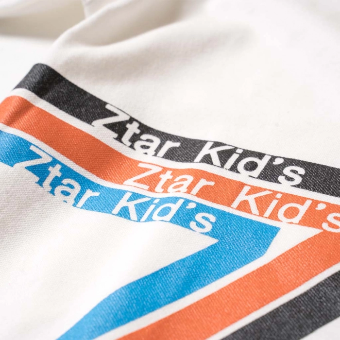 Παιδική μπλούζα Ztar Kids για αγόρια Action 7 άσπρο κοντομάνικα polo μπλουζάκια καλοκαιρινά για αγοράκια ετών Online 3