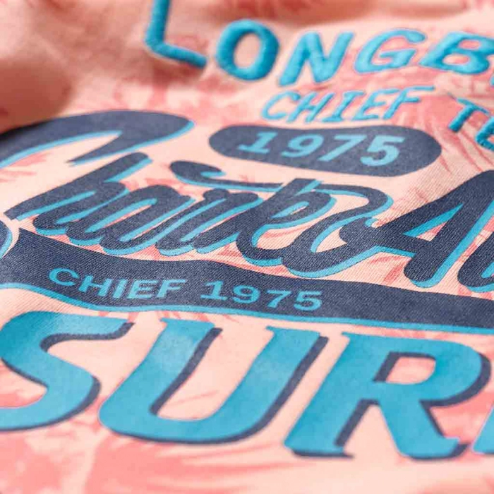 Μπλούζα Chief Surf ροζ σχέδιο
