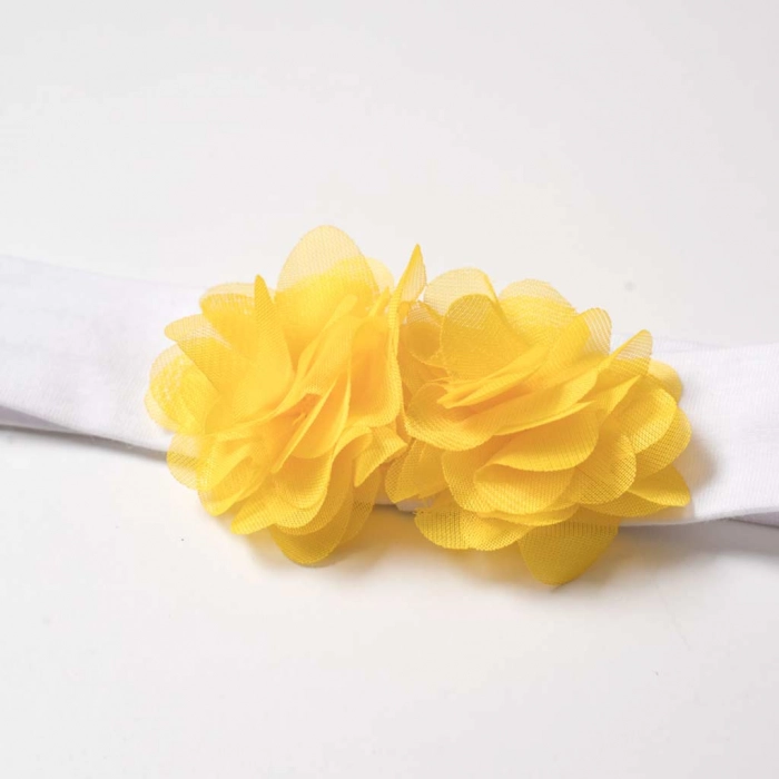Βρεφική κορδέλα για κοριτσάκια Summer Flower κίτρινο παιδικά αξεσουάρ κοριτσίστικα οικονομικά online2