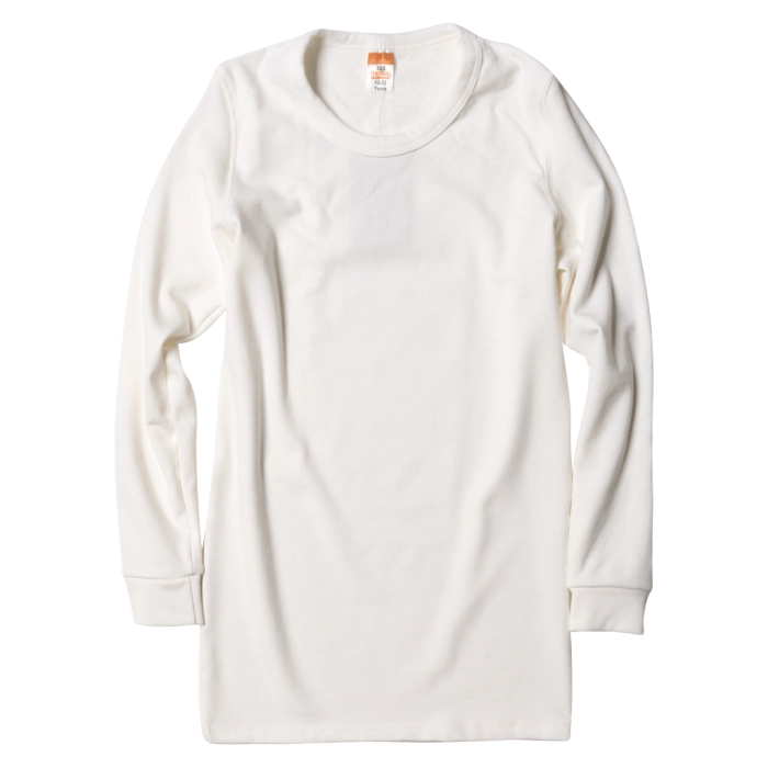 Παιδική ισοθερμική μπλούζα unisex White άνετο με χνούδι ζεστό οικονομικό μονόχρωμο 