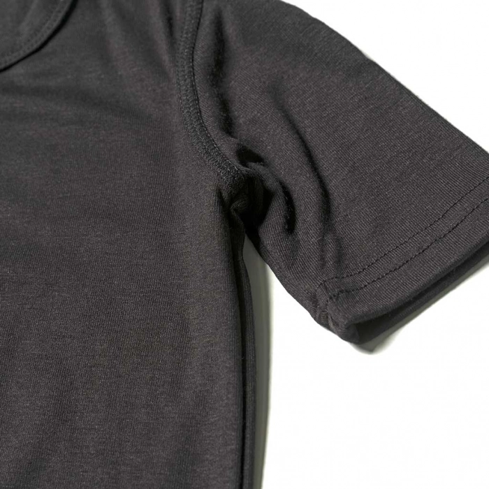 Παιδική ισοθερμική μπλούζα unisex Black άνετο με χνούδι ζεστό οικονομικό μονόχρωμο 1 1