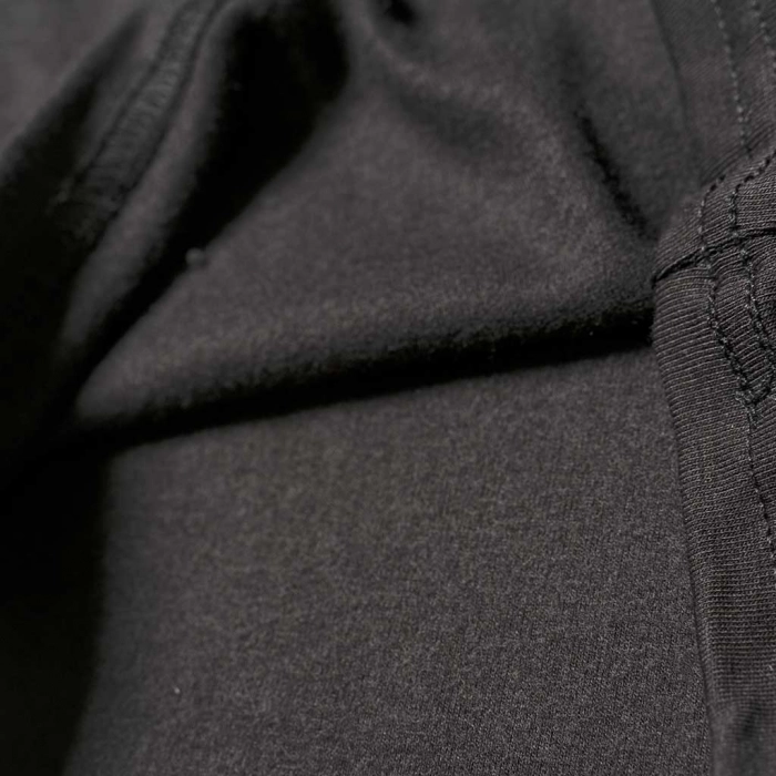 Παιδική ισοθερμική μπλούζα unisex Black άνετο με χνούδι ζεστό οικονομικό μονόχρωμο 1 2