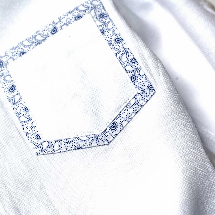 Παιδικό πουκάμισο για αγόρια Lachour Άσπρο αγορίστικο ποιοτικό μοτέρνο επίσημο για γιορτές 3