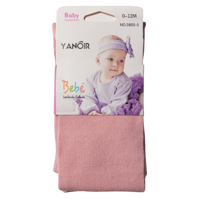 Βρεφικό καλσόν για κορίτσια Yanoir Bebe Ροζ κοριτσίστικο ποιοτικό χοντρό χειμερινό μοντέρνο
