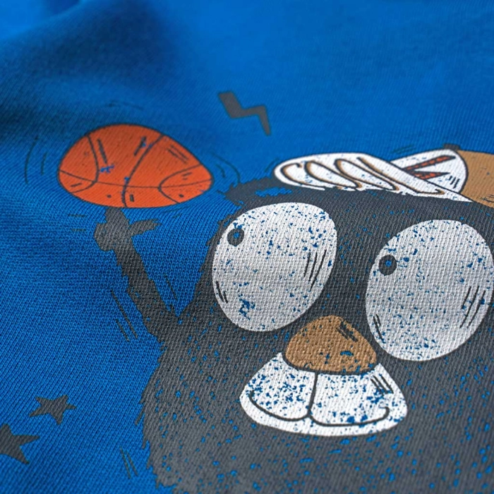 Παιδική μπλούζα Name it για αγόρια COOL Μπλε αγορίστικη φούτερ με στάμπα βαμβακερή 2