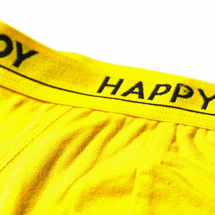 Παιδικό σλιπ βρακάκι για αγόρια Happy Boy Κίτρινο αγορίστικο βρακάκι εσώρουχο ποιοτικό 1