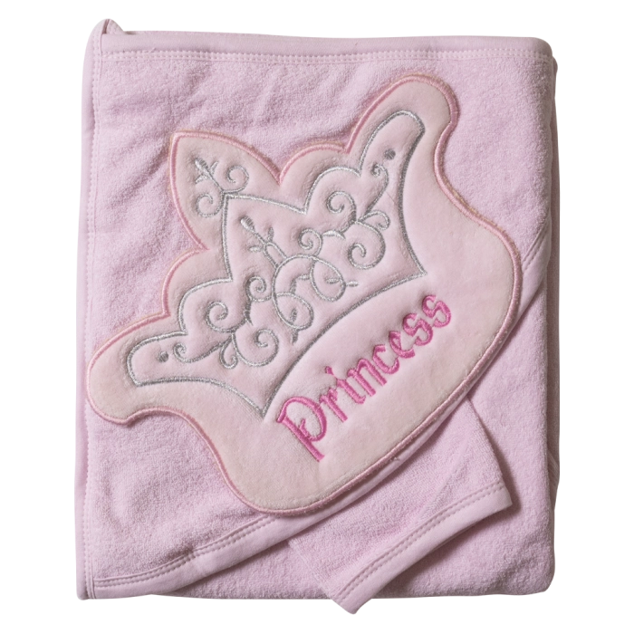Μπουρνοζοπετσέτα για κορίτσια Princess ροζ παιδικά ρούχα Online μπουρνούζι για μωρά κοριτσάκια δώρο