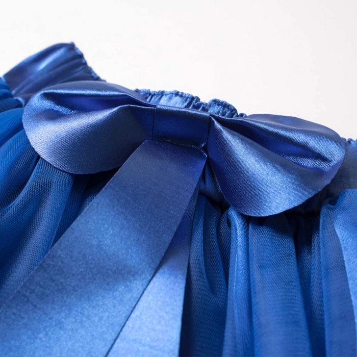 Παιδική φούστα tutu για κορίτσια Grecia μπλε φούστες με τούλι μονόχρωμες για εκδηλώσεις παραστάσεις αστεράκια online 2