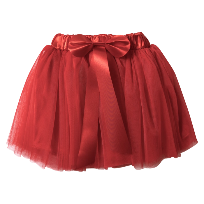 Παιδική φούστα tutu για κορίτσια Grecia κόκκινο φούστες με τούλι μονόχρωμες για εκδηλώσεις παραστάσεις αστεράκια online