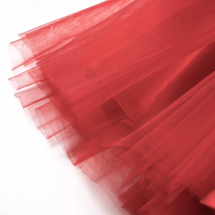Παιδική φούστα tutu για κορίτσια Grecia κόκκινο φούστες με τούλι μονόχρωμες για εκδηλώσεις παραστάσεις αστεράκια online 2