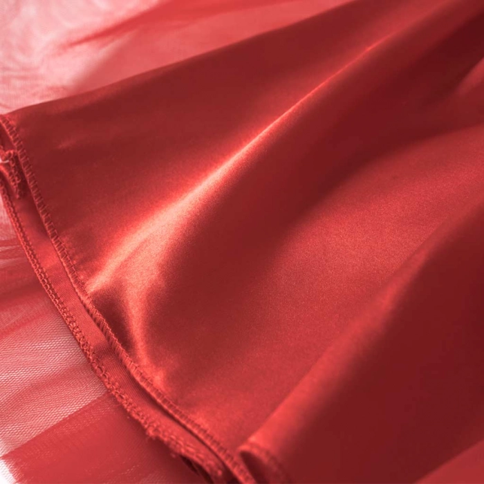 Παιδική φούστα tutu για κορίτσια Grecia κόκκινο φούστες με τούλι μονόχρωμες για εκδηλώσεις παραστάσεις αστεράκια online 3