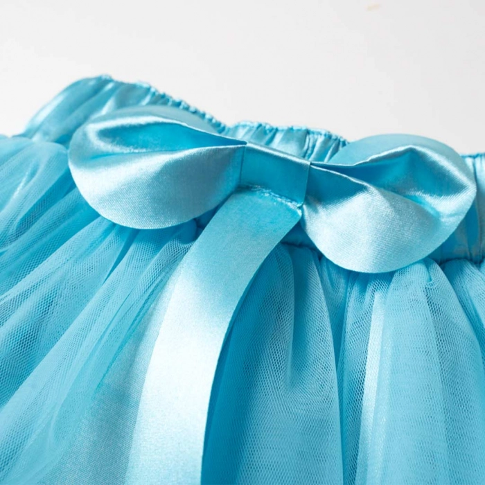 Παιδική φούστα tutu για κορίτσια Grecia γαλάζιο φούστες με τούλι μονόχρωμες για εκδηλώσεις παραστάσεις αστεράκια online 4