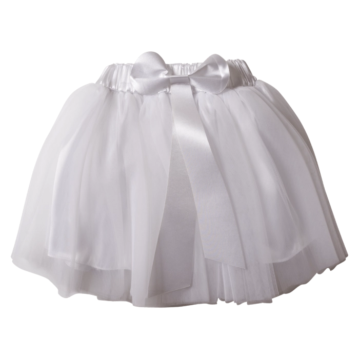 Παιδική φούστα tutu για κορίτσια Grecia άσπρο φούστες με τούλι μονόχρωμες για εκδηλώσεις παραστάσεις αστεράκια online