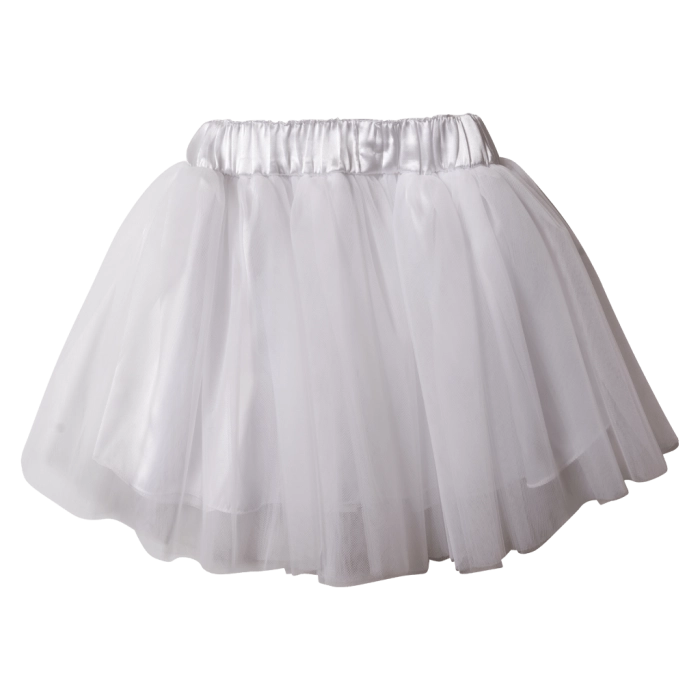 Παιδική φούστα tutu για κορίτσια Grecia άσπρο φούστες με τούλι μονόχρωμες για εκδηλώσεις παραστάσεις αστεράκια online 1
