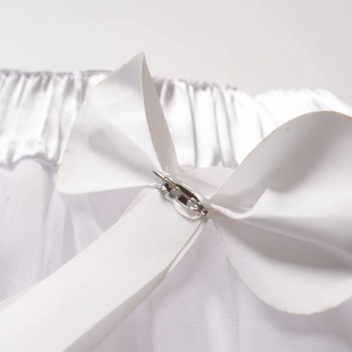 Παιδική φούστα tutu για κορίτσια Grecia άσπρο φούστες με τούλι μονόχρωμες για εκδηλώσεις παραστάσεις αστεράκια online 5
