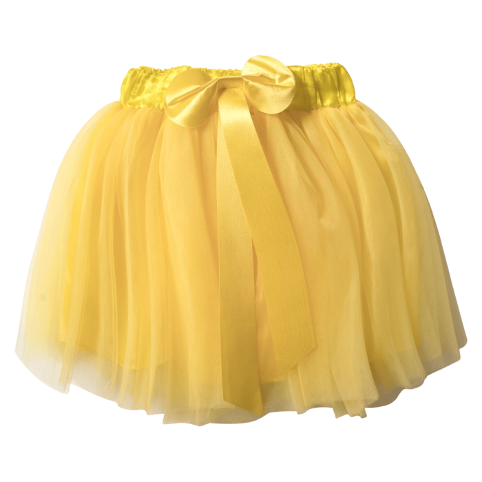 Παιδική φούστα tutu για κορίτσια Grecia κίτρινο φούστες με τούλι μονόχρωμες για εκδηλώσεις παραστάσεις αστεράκια online