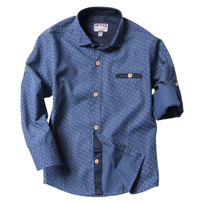 Παιδικό πουκάμισο για αγόρια Chordal μπορντό καλά πουκάμισα για αγοράκια ετών βαμβακερά μοντέρνα ιδιαίτερα online 1