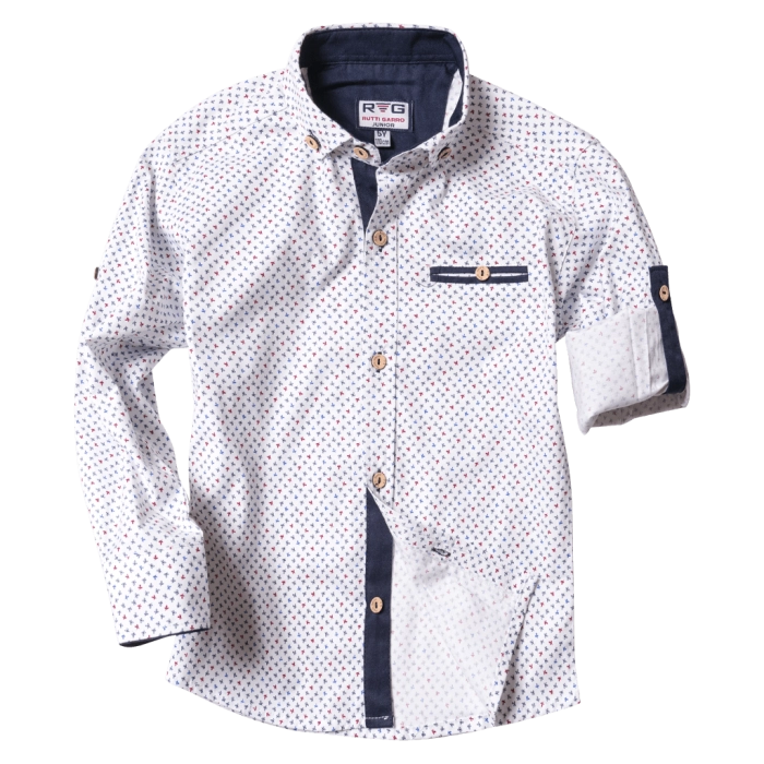 Παιδικό πουκάμισο για αγόρια Essone άσπρο καλά πουκάμισα για αγοράκια ετών βαμβακερά μοντέρνα ιδιαίτερα online