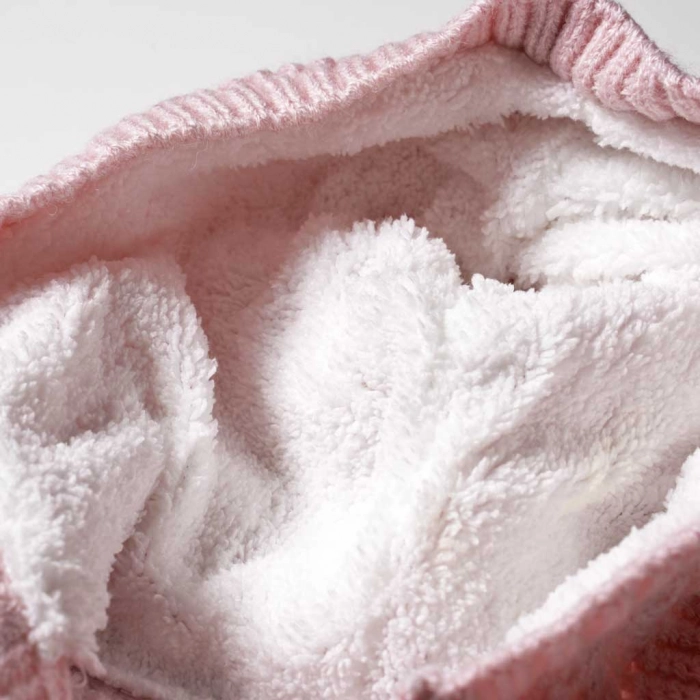 Βρεφικό φορμάκι εξόδου για κορίτσια Knitted Ροζ κοριτσίστικο πλεκτό ποιοτικό μοντέρνο ζεστό 3