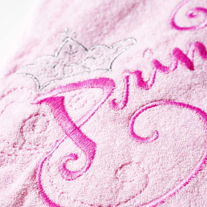 Μπουρνοζοπετσέτα για κορίτσια Princess Ροζ κοριτσίστικη ποιοτική μοντέρνα ζεστή δώρο 1